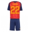 Spanje Pau Cubarsi #22 Thuis tenue Kids WK 2026 Korte Mouwen (+ broek)