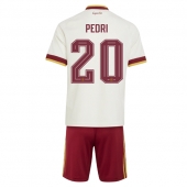 Spanje Pedri Gonzalez #20 Uit tenue Kids WK 2026 Korte Mouwen (+ broek)