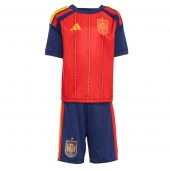 Spanje Thuis tenue Kids WK 2026 Korte Mouwen (+ broek)