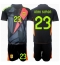 Spanje Unai Simon #23 Keeper Uit tenue Kids EK 2024 Korte Mouwen (+ broek)