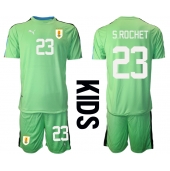 Uruguay Sergio Rochet #23 Keeper Thuis tenue Kids WK 2022 Korte Mouwen (+ broek)