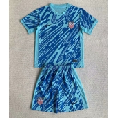 Verenigde Staten Keeper Thuis tenue Kids Copa America 2024 Korte Mouwen (+ broek)