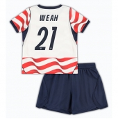 Verenigde Staten Timothy Weah #21 Thuis tenue Kids WK 2026 Korte Mouwen (+ broek)