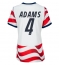 Verenigde Staten Tyler Adams #4 Thuis tenue Dames WK 2026 Korte Mouwen