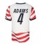 Verenigde Staten Tyler Adams #4 Thuis tenue WK 2026 Korte Mouwen