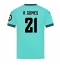 Wolves Rodrigo Gomes #21 Uit tenue 2025-26 Korte Mouwen