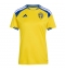 Zweden Thuis tenue Dames WK 2026 Korte Mouwen