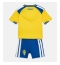 Zweden Thuis tenue Kids WK 2026 Korte Mouwen (+ broek)
