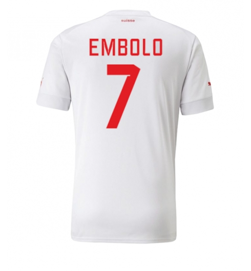 Zwitserland Breel Embolo #7 Uit tenue WK 2022 Korte Mouwen